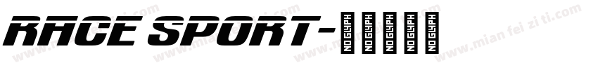 race sport字体转换